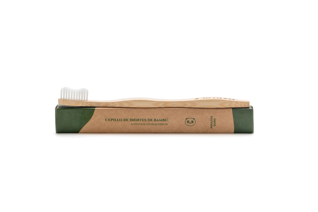 Raspall de dents DUR de bambú ADULTS
