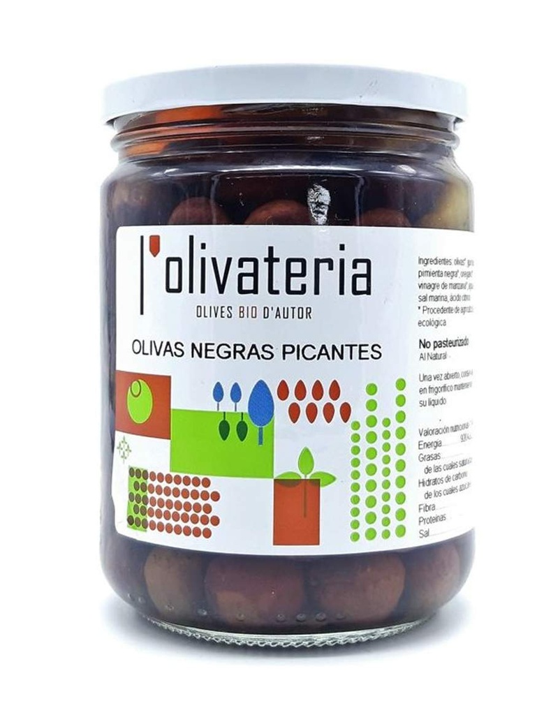 OFERTA! Olives ECO negres picants